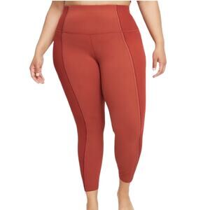 Nike Yoga Luxe Leggings Pants Dri Fit High Rise 7/8 Length 3X NEW
